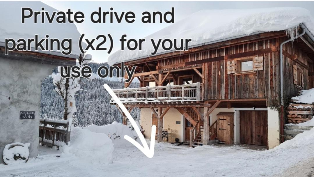 'Petite Ferme Les Bouts' Apartment, Sleeps 6, Nr Morzine La Cote d'Arbroz Eksteriør billede